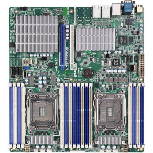 ASRock Rack EP2C602-2T/D16 Dual LGA2011/ Intel C602/ DDR3/ SATA3/ V&2GbE/ SSI EEB Server Motherboard (EP2C602-2T/D16)