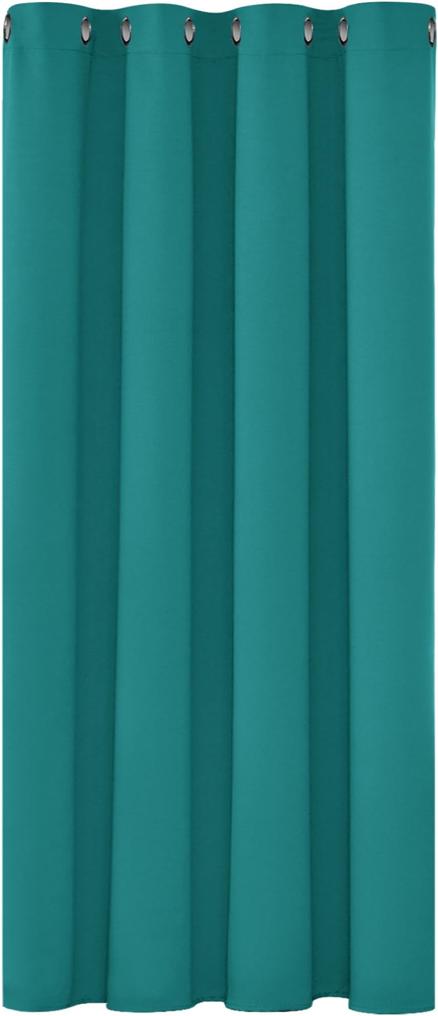 Deconovo Turquoise Room Darkening Eyelet Curtain Panel 132x138cm