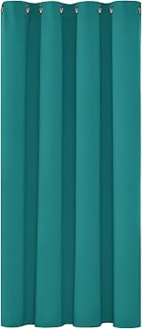 Deconovo Turquoise Room Darkening Eyelet Curtain Panel 132x138cm