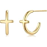 LOYATA Earring Stud Sets for Women 14K Gold Plated 925 Sterling Sliver Post Small Stud Earrings for Women Hypoallergenic Gold Trendy Jewelry for Women