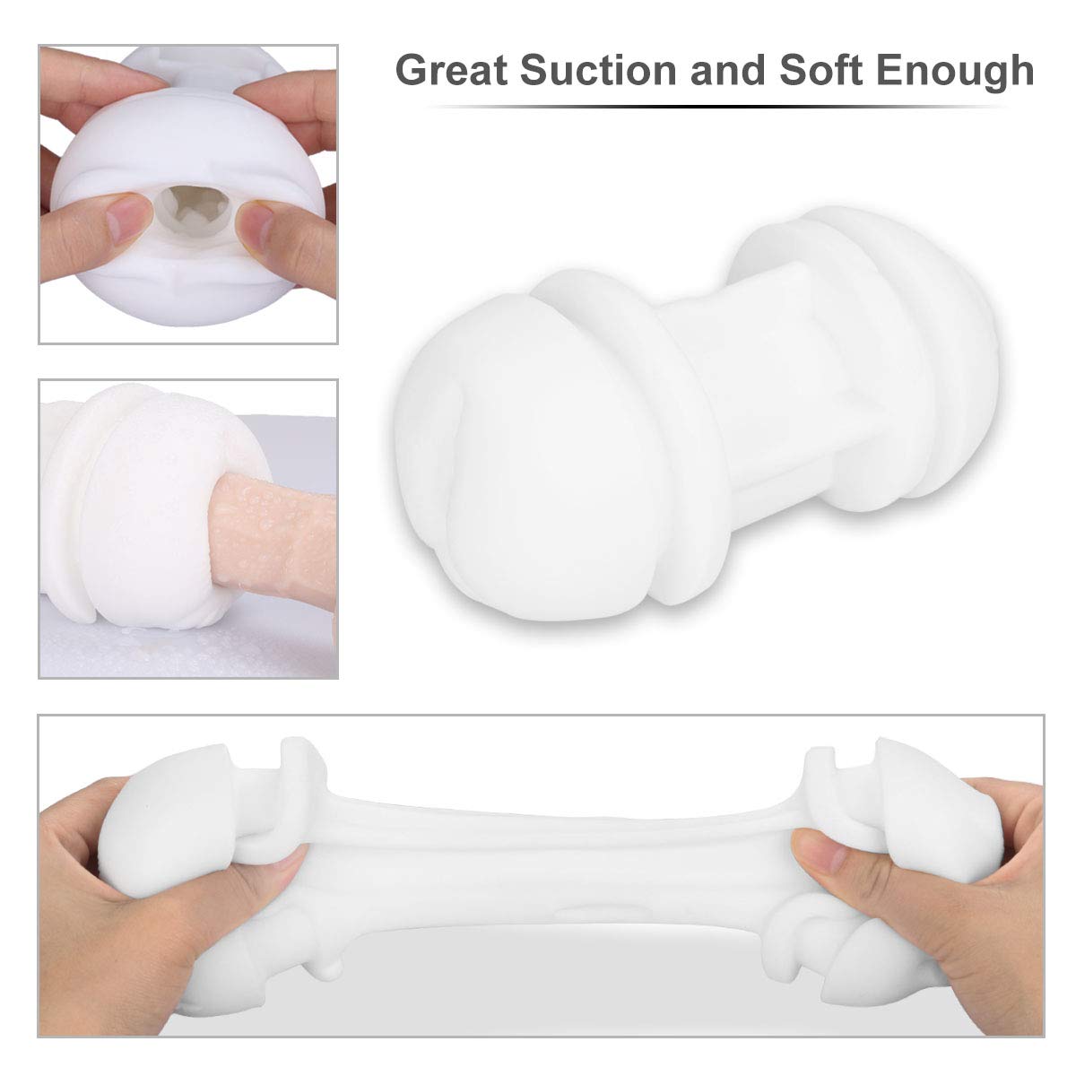 Male Masturbators Vibrating Masturbation Cup,Tracy\'s Dog 3D Adult Realistic Pussy Stroker with 10 Vibration Modes,Vagina Masturbator Sex Toys for Men,Double-ended Entry