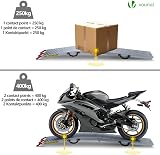 VOUNOT Set of 2 Loading Ramps 800 kg Max Foldable Galvanized Non-Slip view 5