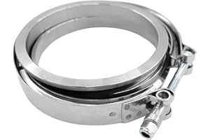 WELLBOX 4'' V Band Clamp with 4" Flange Male-Female for Turbo Pipe Performance Exhaust Sysformance Exhaust Pipes