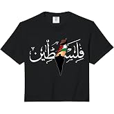 Free Palestine Comfort Colors Crop Top
