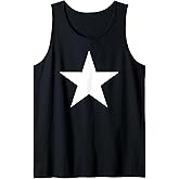 Big White Star Tank Top