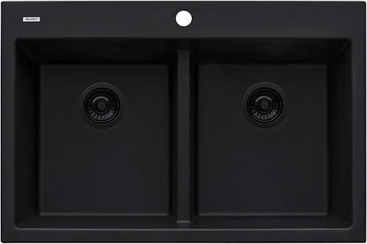 Ruvati 33 X 22 Inch Epigranite Dual Mount Granite Composite Double