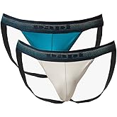 Papi 2PK Microflex Performance Jockstrap in Blue-Gray