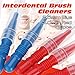 WINOMO 50pcs 2.5mm Dental Orthodontic Oral Care Interdental Brushes Between Teeth Brush Kit