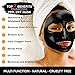 Blackhead Remover, Charcoal Peel Off Mask, Black Mask Purifying Peel Off Mask with Facial Brush, Deep Pore Cleansing + Acne Treatment, 60g