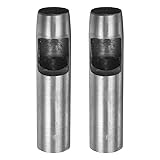 HARFINGTON 2pcs Hollow Punch for Leather 21mm Round