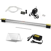 Oztwel 23.6in 60cm Acrylic PVC Plastic Bender, Acrylic Bender Heater, Plastic Sheet Bender, Manual Hot Heating Bender Tool, with 2 Heating Wires, for 1-6mm Plastic Bending 110V, 800W