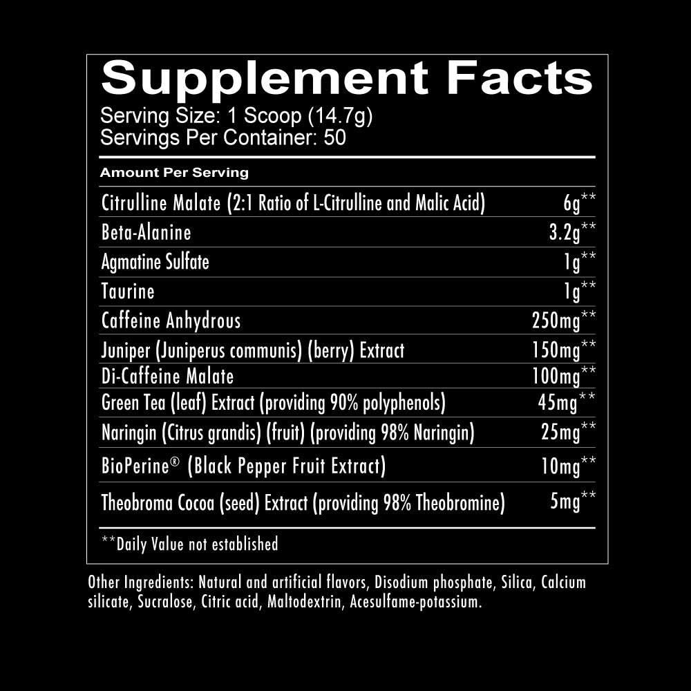 Redcon1 Total War - Pre Workout Powder, 50 Servings, Boost Energy, Increase Endurance and Focus, Beta-Alanine, 350mg Caffeine, Citrulline Malate, Nitric Oxide Booster - Keto Friendly (Blue Raspberry): Health & Personal Care
