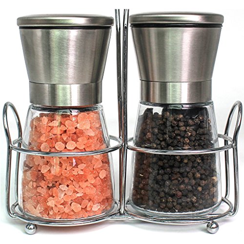 Buy Ambox Salt and Pepper Grinders Set of 2, Premium BPAFree 150ml