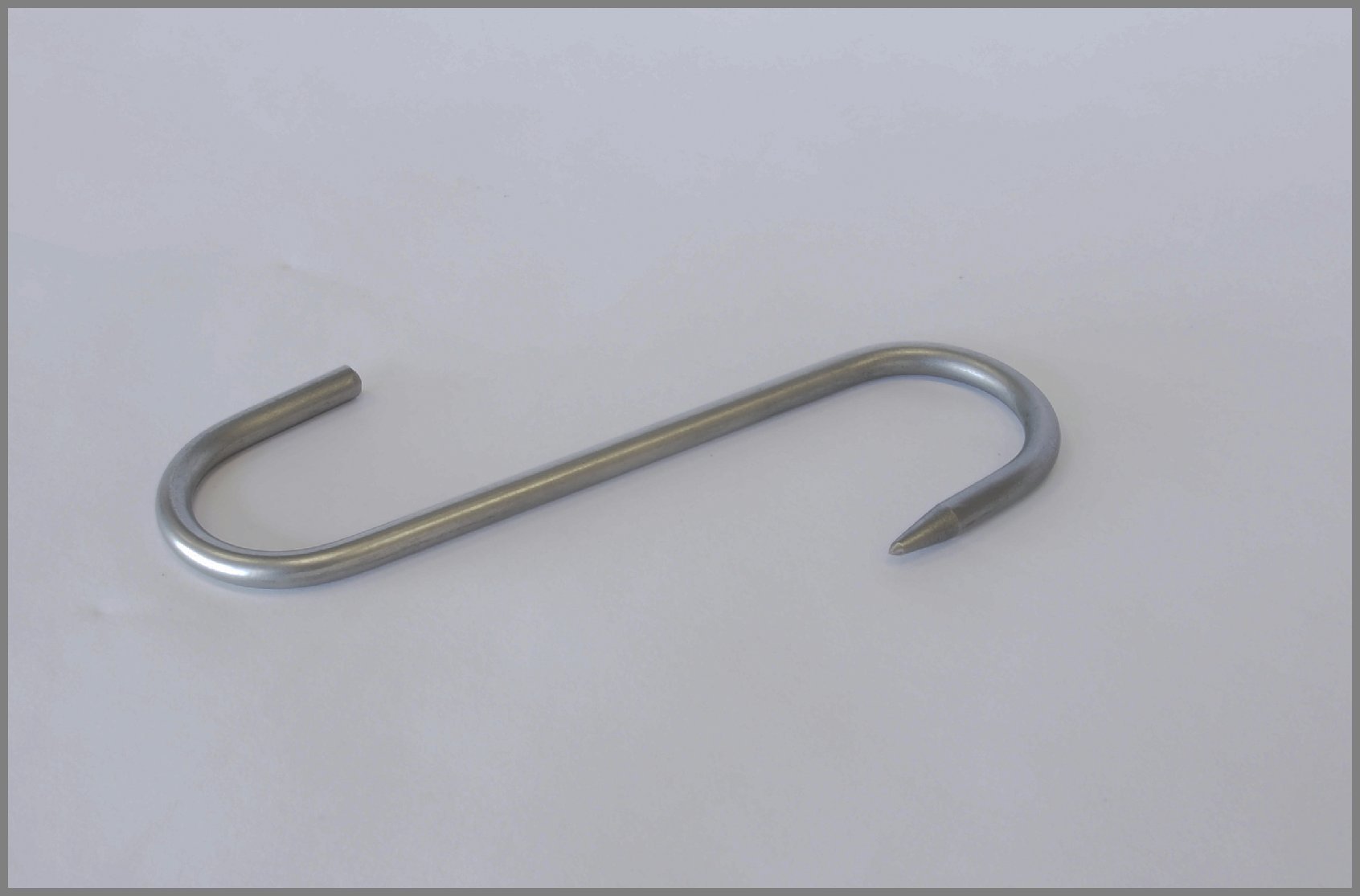 Pack of 10 Butchers Hooks, S Hooks, Smoking Hooks, Stainless Steel Hooks, 6 mm x 14 cm, Pack of 10