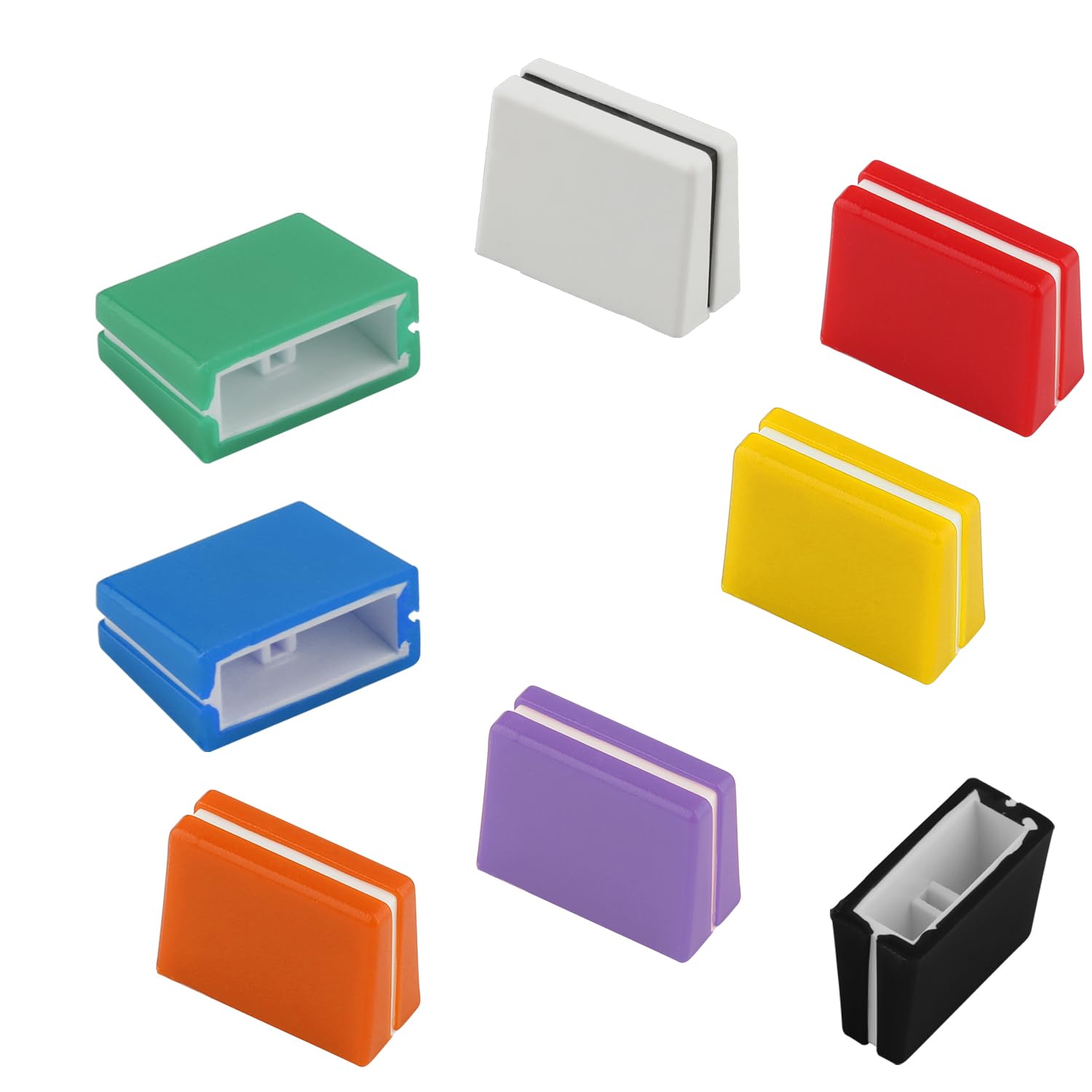 8pcs Fader Caps, Colorful Fader Caps Mixer Slider Fader Knobs for Pioneer DJM350, 400, 500, 700, 750, 800, 850, 900NEXUS, 900SRT, 900NXS2, 2000, 2000nexus Easy to Install