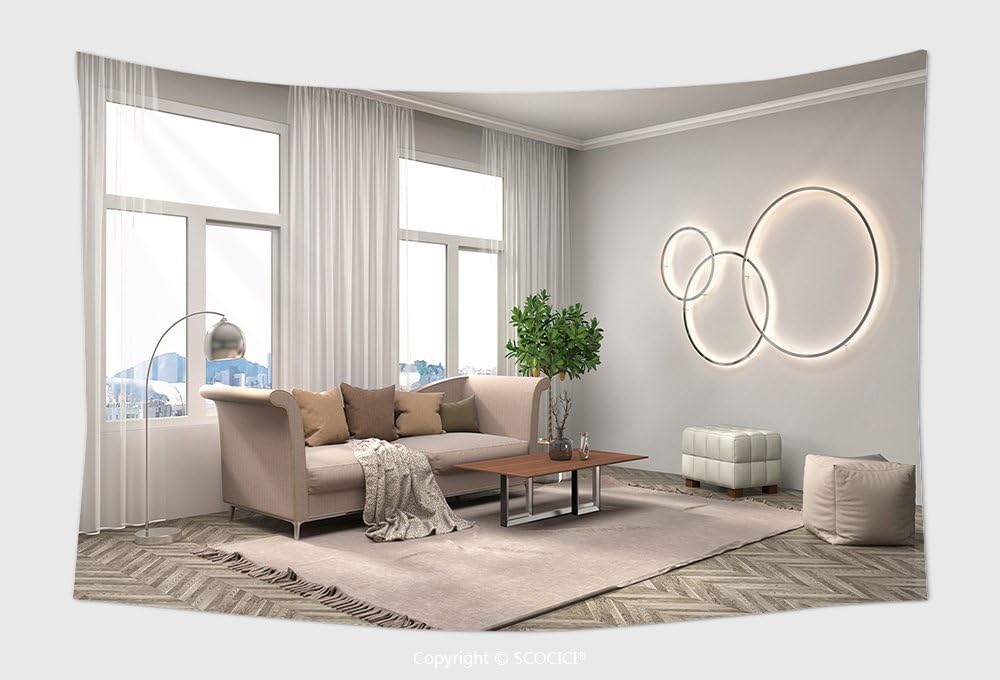 Amazon.com: Home Decor Tapestry Wall Hanging Interior With Sofa D