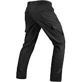 TACVASEN Men's Tactical Pants Water Resistant Ripstop Cargo Work Trousers | Lightweight Stretch Fabric | 8 Practical Pockets | Ideal for BDU, EMS, Hiking, Construction, Outdoor