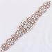 XINFANGXIU Rose Gold Bridal Wedding Dress Sash Belt Applique