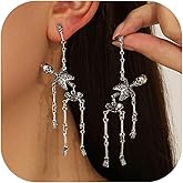 Halloween Skeleton Earrings for Women Gold Skeleton Earrings Dangle Halloween Costumes Woman 2025 Jewelry Gifts Trendy