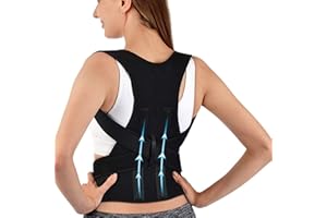 Posture Corrector Upper Back Brace for Clavicle Support Adjustable Back Straightener and Providing Pain Relief from Neck Back