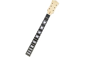 AYUBOUSA Electric Guitar Neck DIY For LP Guitars Parts Replacement 22 Fret 24.75 inch Maple Neck Rosewood Fretboard with Trapezoid Inlays Nut 42mm