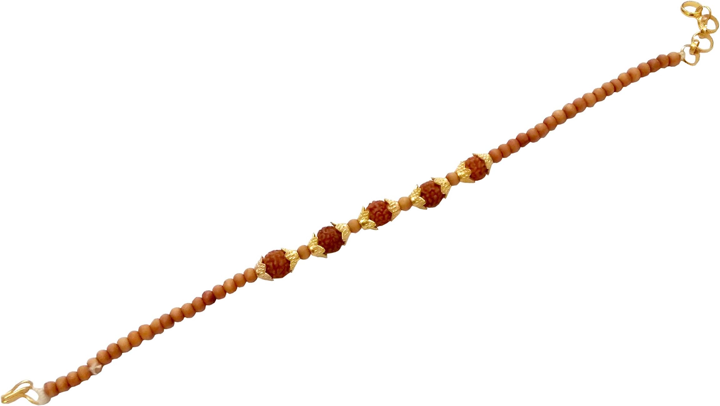 Designer Rakhi Thread for Brother, Bhai and Raksha Bandhan with Rudra and Mala Design