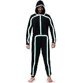 Spooktacular Creations Halloween Adult Glow in The Dark Costume, Unisex Led Costume for Halloween Party 2025