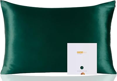ZIMASILK 100% Mulberry Silk Pillowcase 6A 600T 50x75 cm Blackish Green