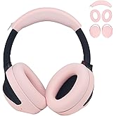 Adhiper 3-in-1 Silicone Sweat Earpad Covers for Sony WH-1000XM4 WH-1000XM3 Headphones, XM4 Covers Accessories with Washable Silicone Ear Pads Covers & Headband Cover & Ear Cups Covers - Pink