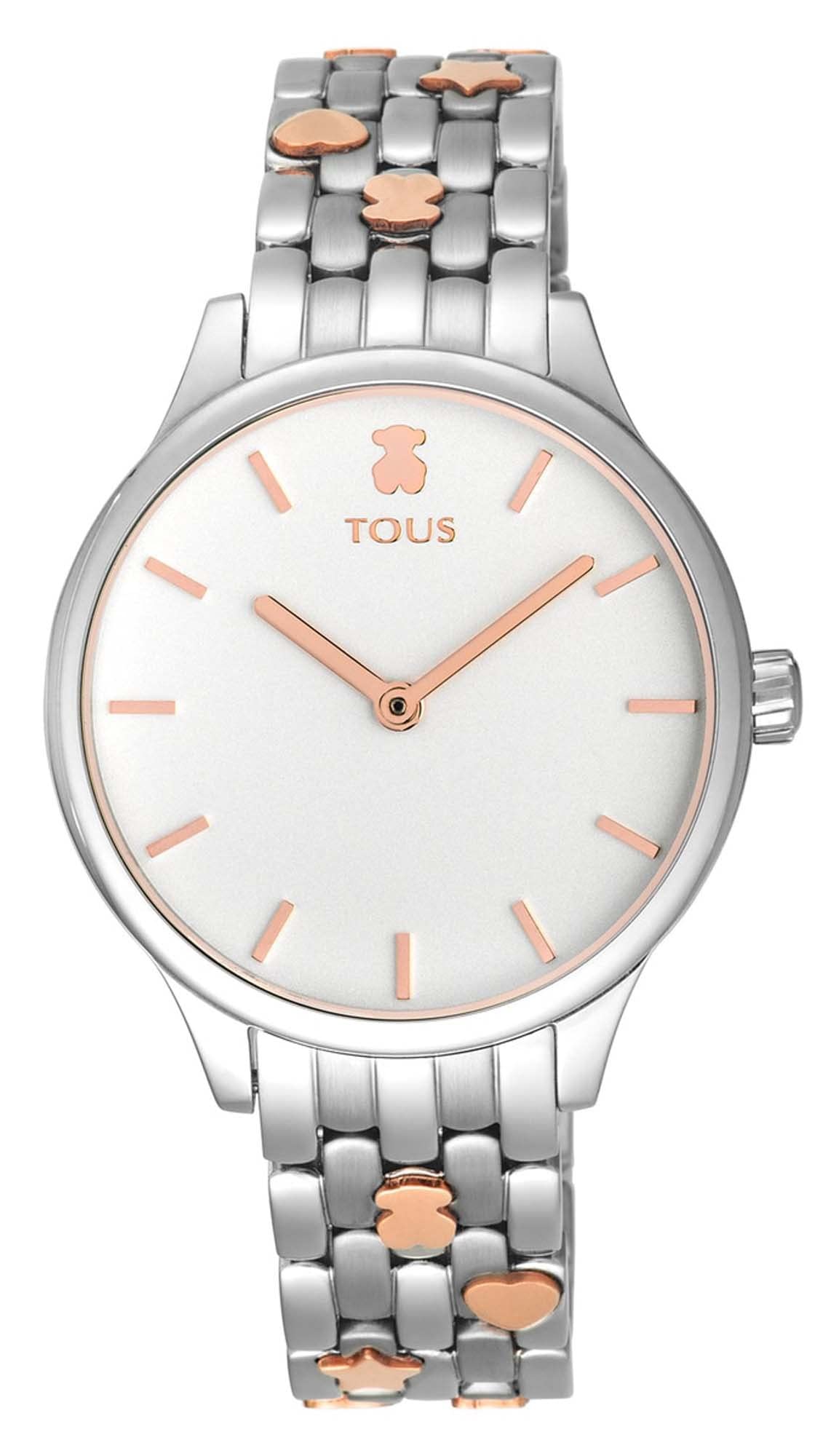 TOUS Watches mini icon Womens Analogue Quartz Watch with Stainless Steel Bracelet 100350655