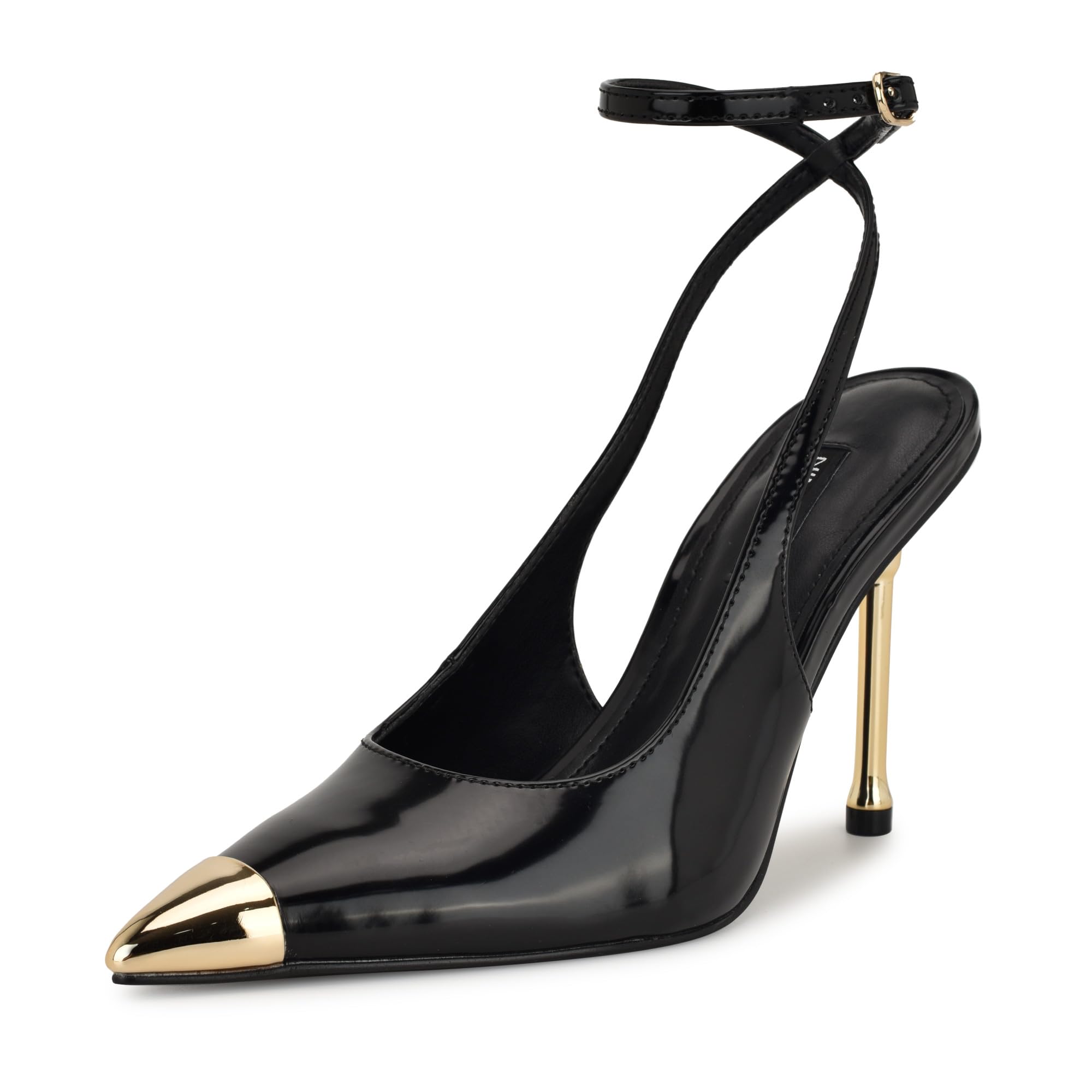 Nine West Women’s Monroh Pump, Black Patent 001, 5