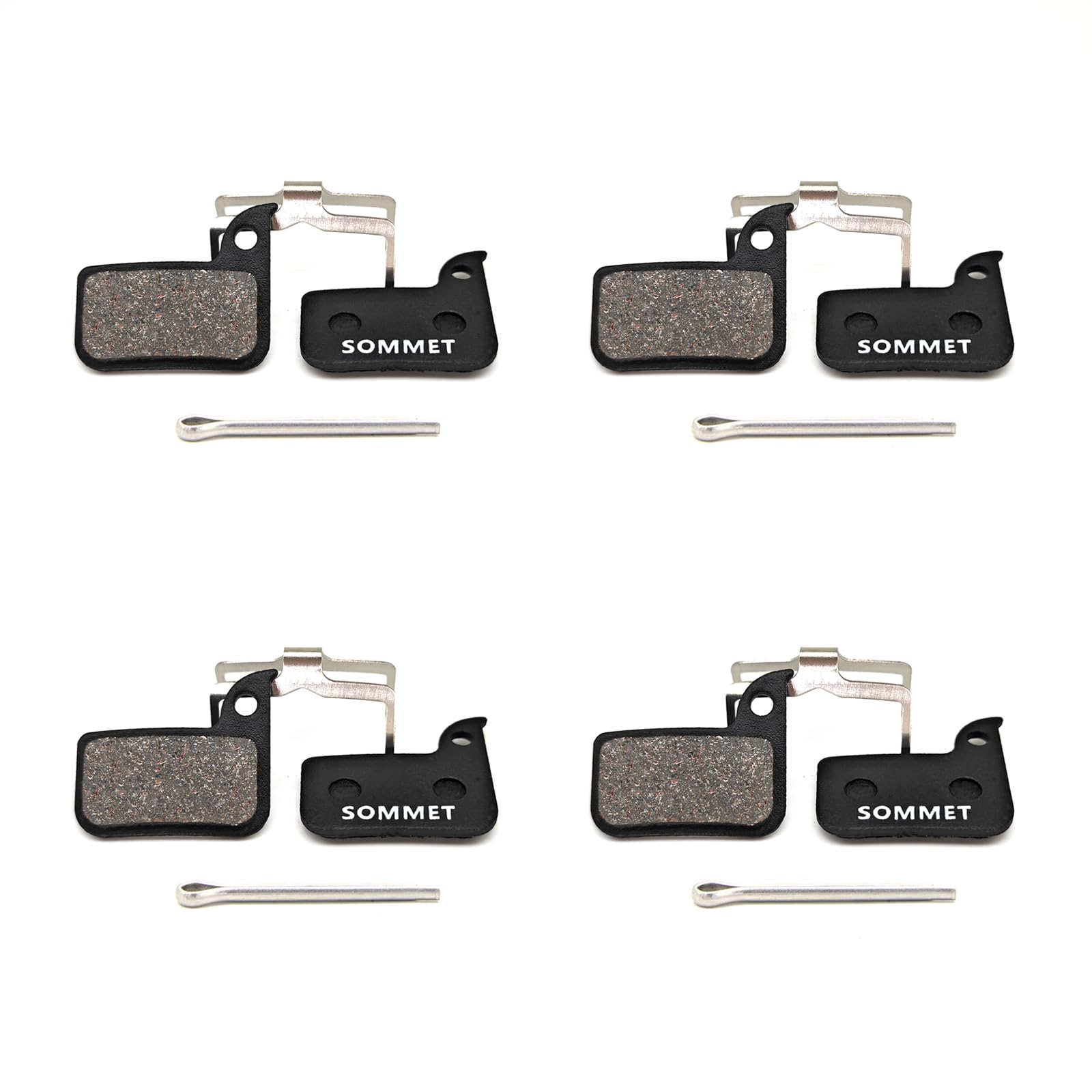 SOMMET 4 pairs Resin and Semi-Metallic Disc Brake Pads fit for SRAM HRD Rival Red Force S700 ZSPB24-4