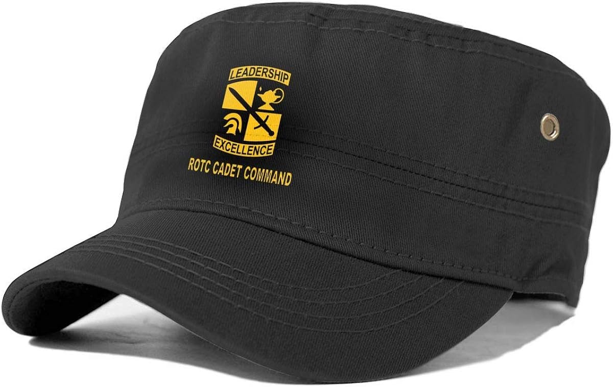 ROTC Cadet Command Cadet Army Cap Flat Top Sun Cap Military Style Cap