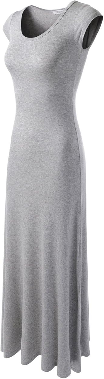 casual fitted maxi dress