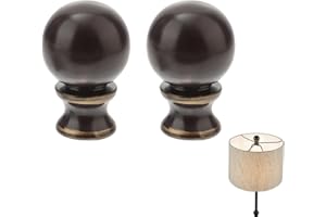 Lamp Finials: Vintage Iron Shade Screw Cap - Decorative Finial Knob Replacement for Table and Floor Lighting Decor