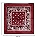 Colourful 12 Pack of Paisley Patterned Bandanas Neck Scarfs, Head Scarfs
