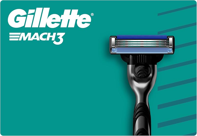 Mach3 Base 20 Lamette di Ricambio per Rasoio Barba Manuale, con Striscia Lubrificante una Scorrevolezza Fluida e Rivestimento della Lama Progettato Ridurre