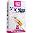 Niko Stop Cigarette Filter 3 Packs 30 Filters Per Pack Total 90 Filters Less Tar and Nicotine Trap Quit Smoking