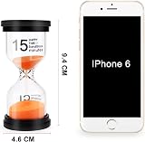 Comsmart Sand Timer Set 6 Colors 1 3 5 10 15 30 Min Classroom Home Office view 3