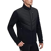 baleaf Men's Cycling Jacket Puffer Lightweight Coat Windproof Warm Winter 5 Pockets Packable Running Hiking