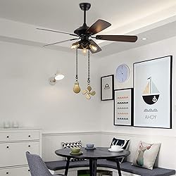 SUR-CIEL 4PCS Ceiling Fan Pull Chain, Fan Pull
