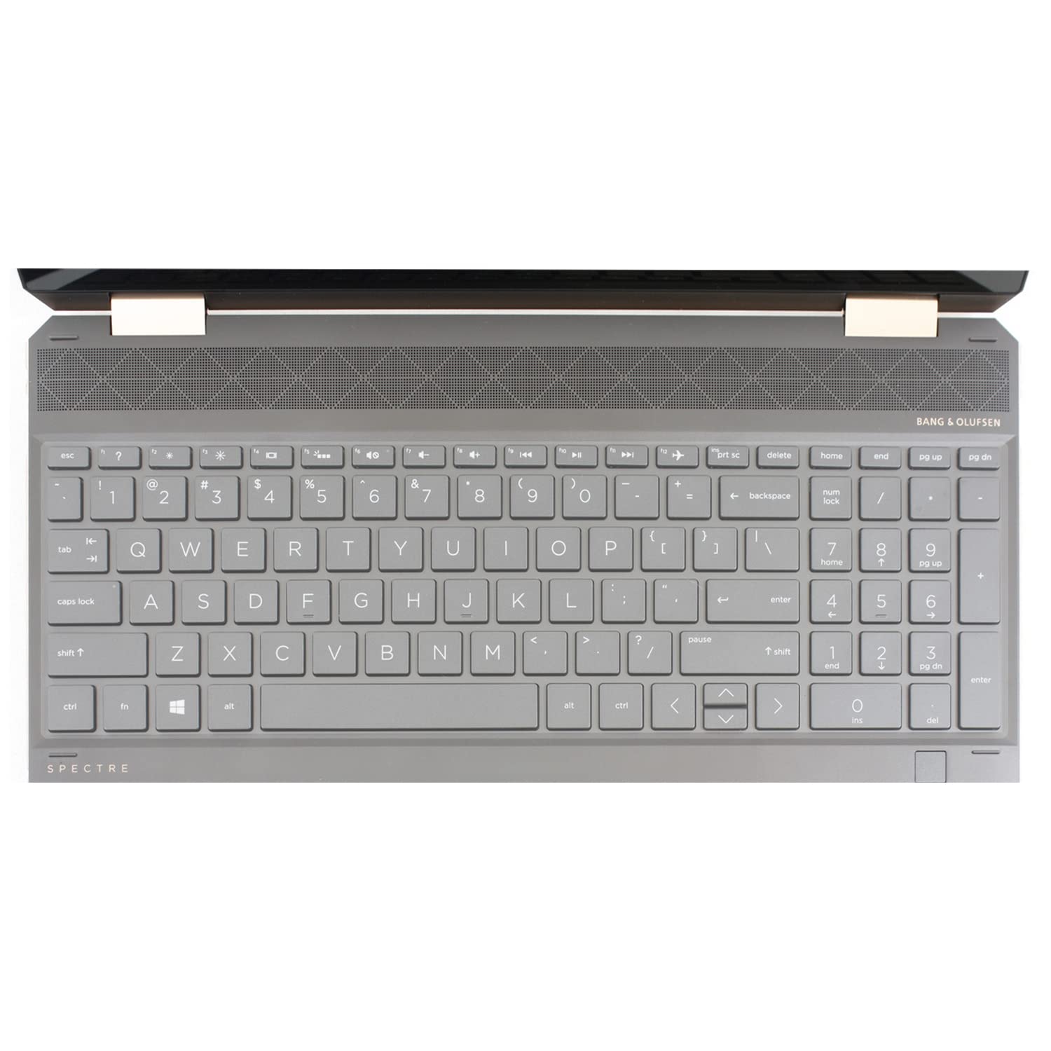 MiNGFi Silicone Keyboard Cover for HP 15" Pavilion x360 15-br Spectre 15-ch ENVY 15-bp/bq/cn/dr/ds 17-ce/bw/ae 15-bs/bw/cb/cc/cd/cs/dw/dy/ef/eq/fq 17-bs/by - Transparent