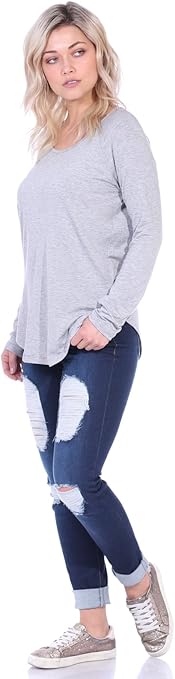 Women Navy C3677 Large Womens Anti Itna Scoop Neck Tunic T Shirt Clothing Shoes Accessories Vishawatch Com