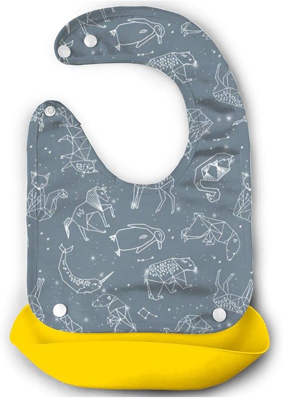 Amazon Co Jp 星座動物幾何学的折り紙イラスト青空夜空 食事用エプロン よだれかけ ビブ ベビービブ スタイ スーパービブ ベビー防水よだれかけ サイズ調整可能 離乳食エプロン ソフトスタイ 保育園用 服 ファッション小物