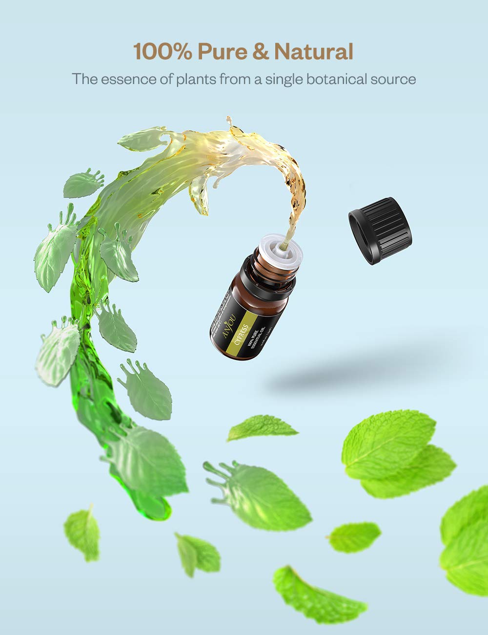 Essential Oils, Anjou 18PCS Aromatherapy Oil Upgraded Gift Set Pure & Therapeutic Grade, Popular Fragrance Oils Blends for Diffuser Air Purifier Home Office Auto (Incl.Peppermint Eucalyptus Lavender): Beauty