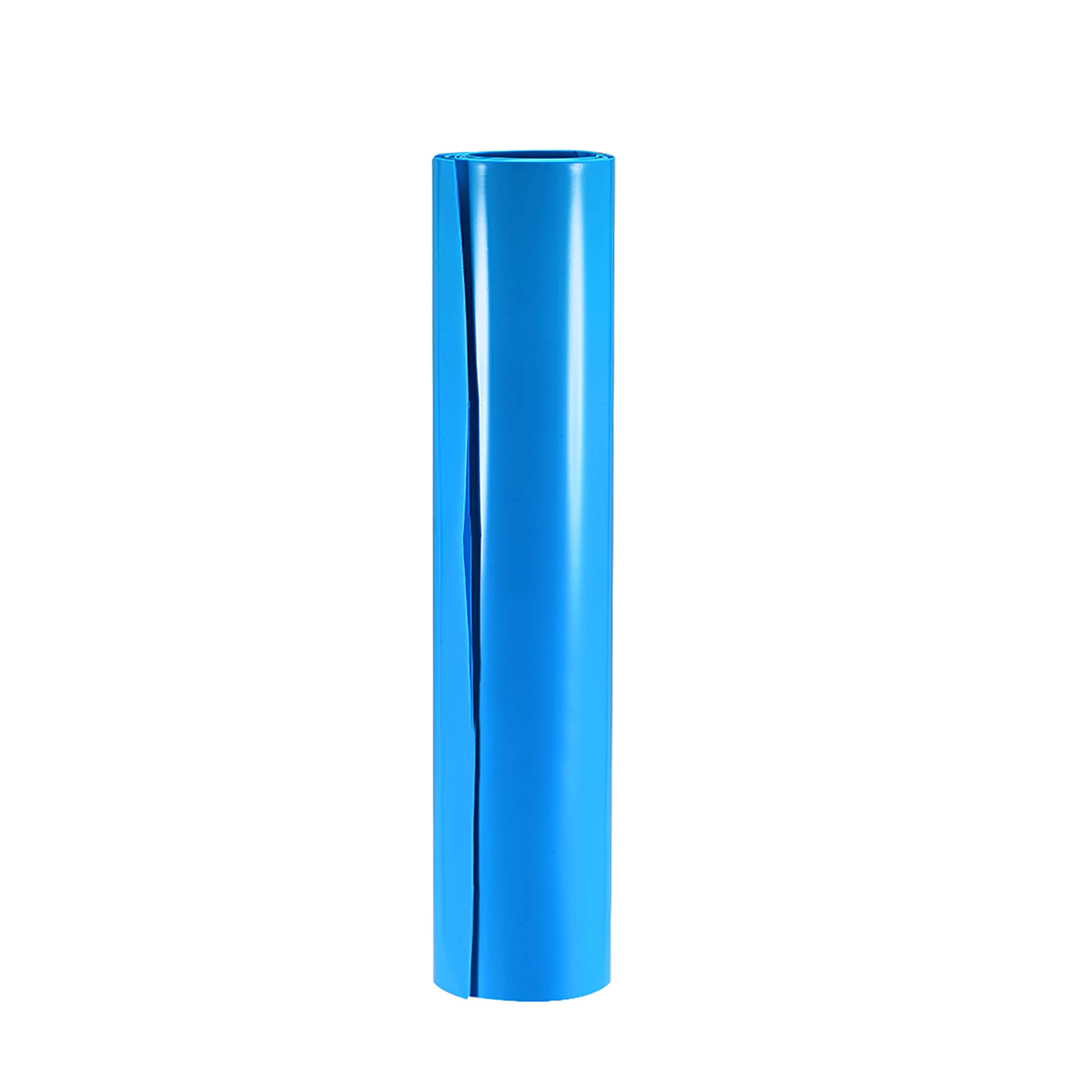 sourcing map Battery Wrap, 280mm Flat Width 178mm Dia 1m PVC Heat Shrink Tube Wraps for Big Battery Pack Blue