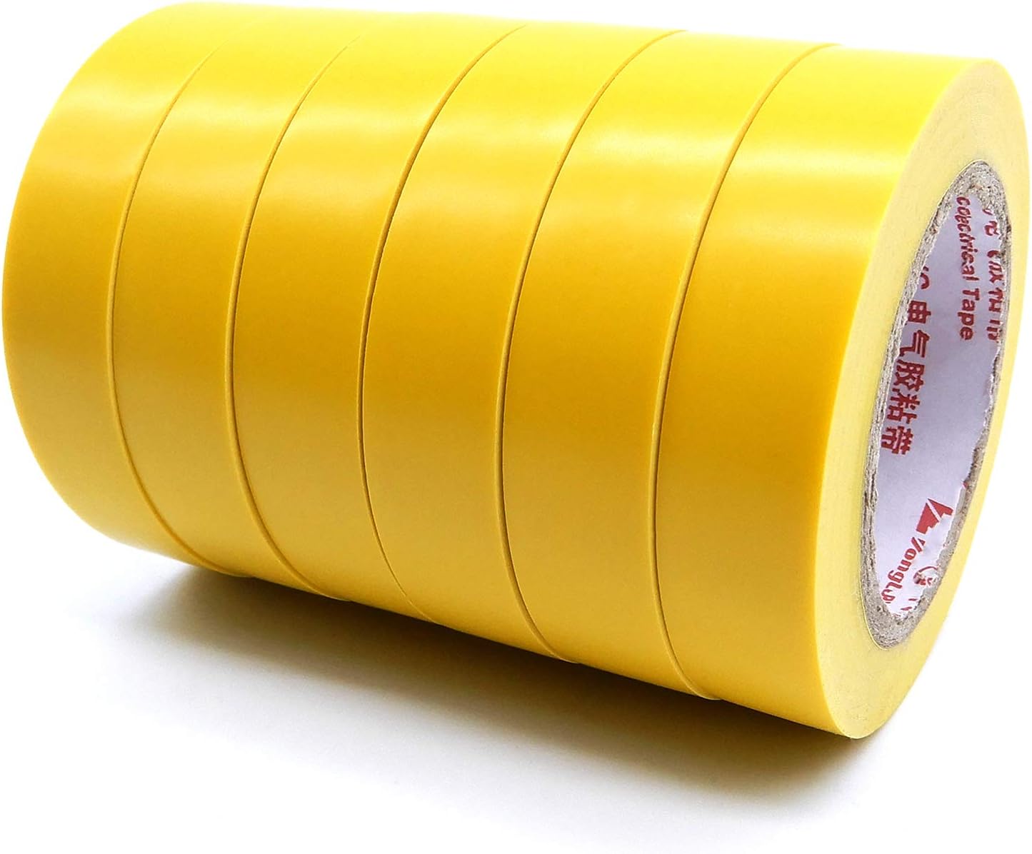 ALBOYI Yellow Electrical Tape, 15mm x 15m Adhesive Insulation Tape 6 rolls - Image 3