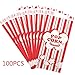 1 oz Popcorn Bags 100pcs Red and White Stripes Paper Bags