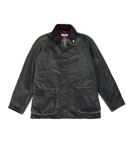 Barbour Men's Classic Bedale Waxed Cotton Jacket 36 Olive at