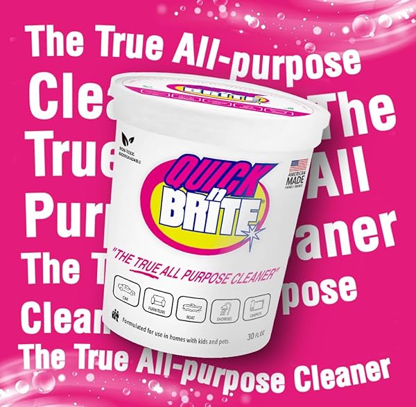 QUICK ‘N BRITE ALL PURPOSE CLEANING PASTE, TRUE ALL PURPOSE CLEANER, CONCENTRATED, 30 OZ
